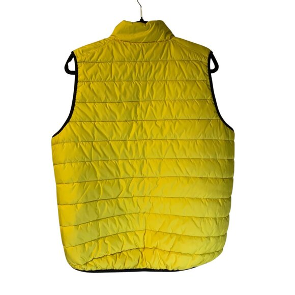 Nike Men's Oregon Ducks Puffer Vest Sz L Reversible Black Yellow U of O Full Zip - Picture 4 of 9